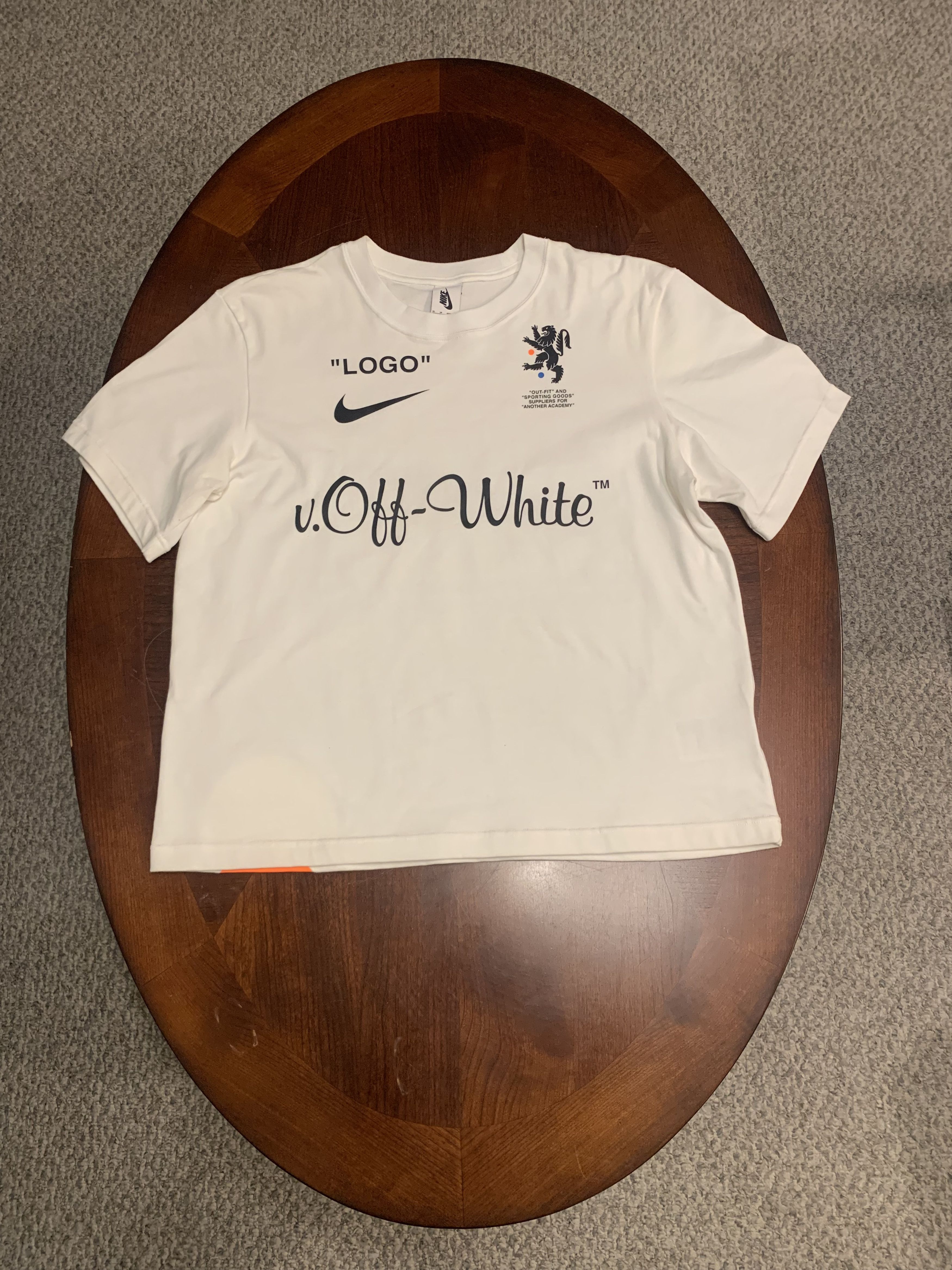 image of Nike x Off White Mercurial Nrg X Tee in White, Men's (Size XS)