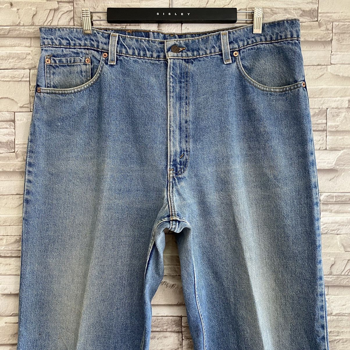 Levi's Vintage 90s Levis 550 Relaxed Fit Tapered Leg Jeans 40x34 Size US 40 / EU 56 - 4 Thumbnail