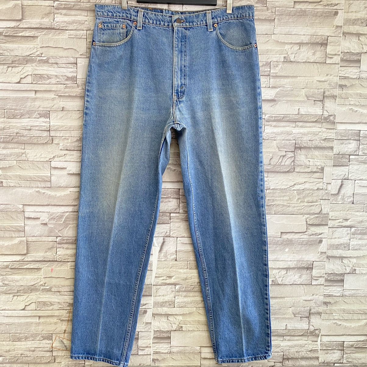 Levi's Vintage 90s Levis 550 Relaxed Fit Tapered Leg Jeans 40x34 Size US 40 / EU 56 - 3 Thumbnail