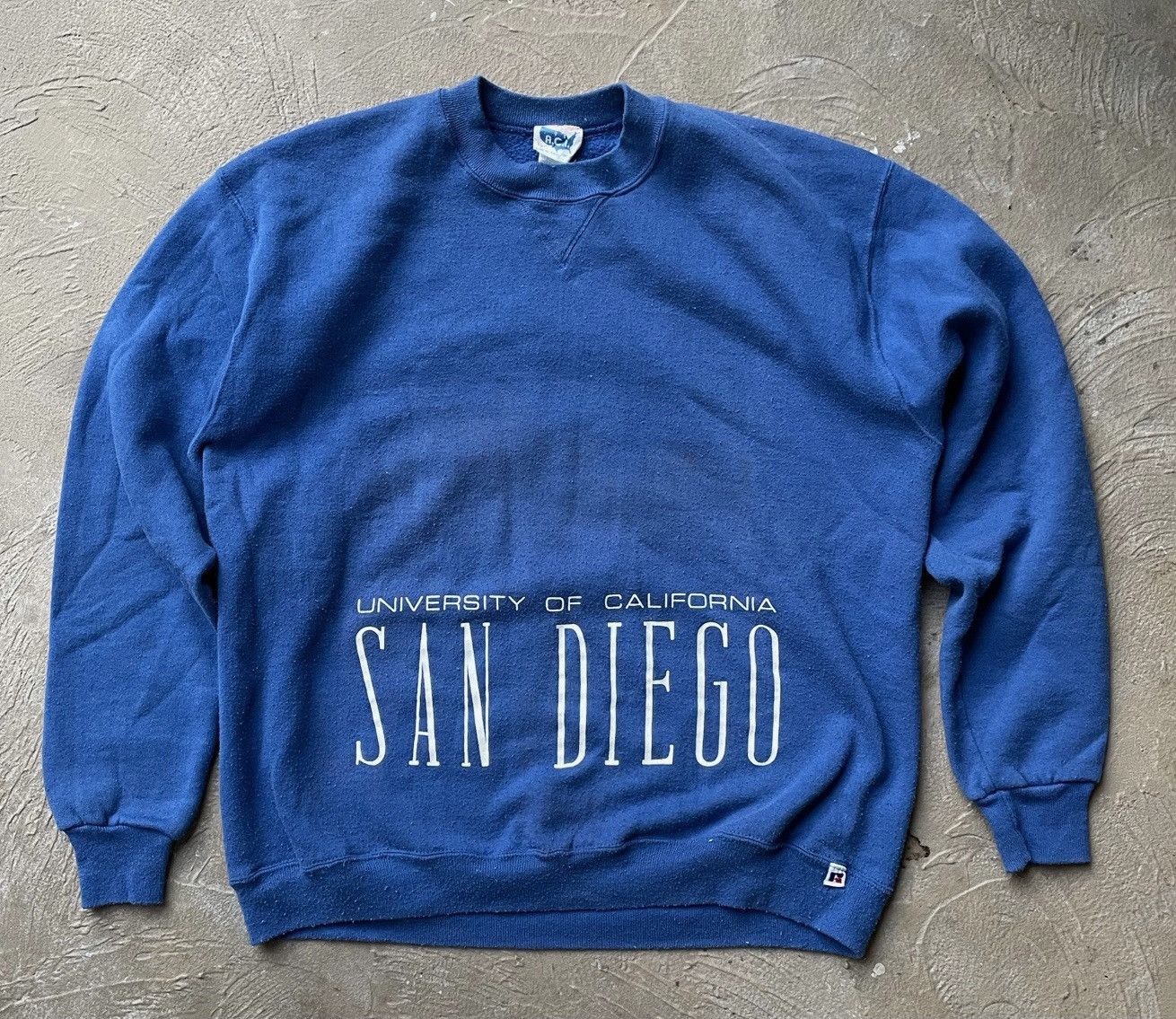 Vintage Vtg 90s UCSD Russell Athletic Blue Sweatshirt XL | Grailed