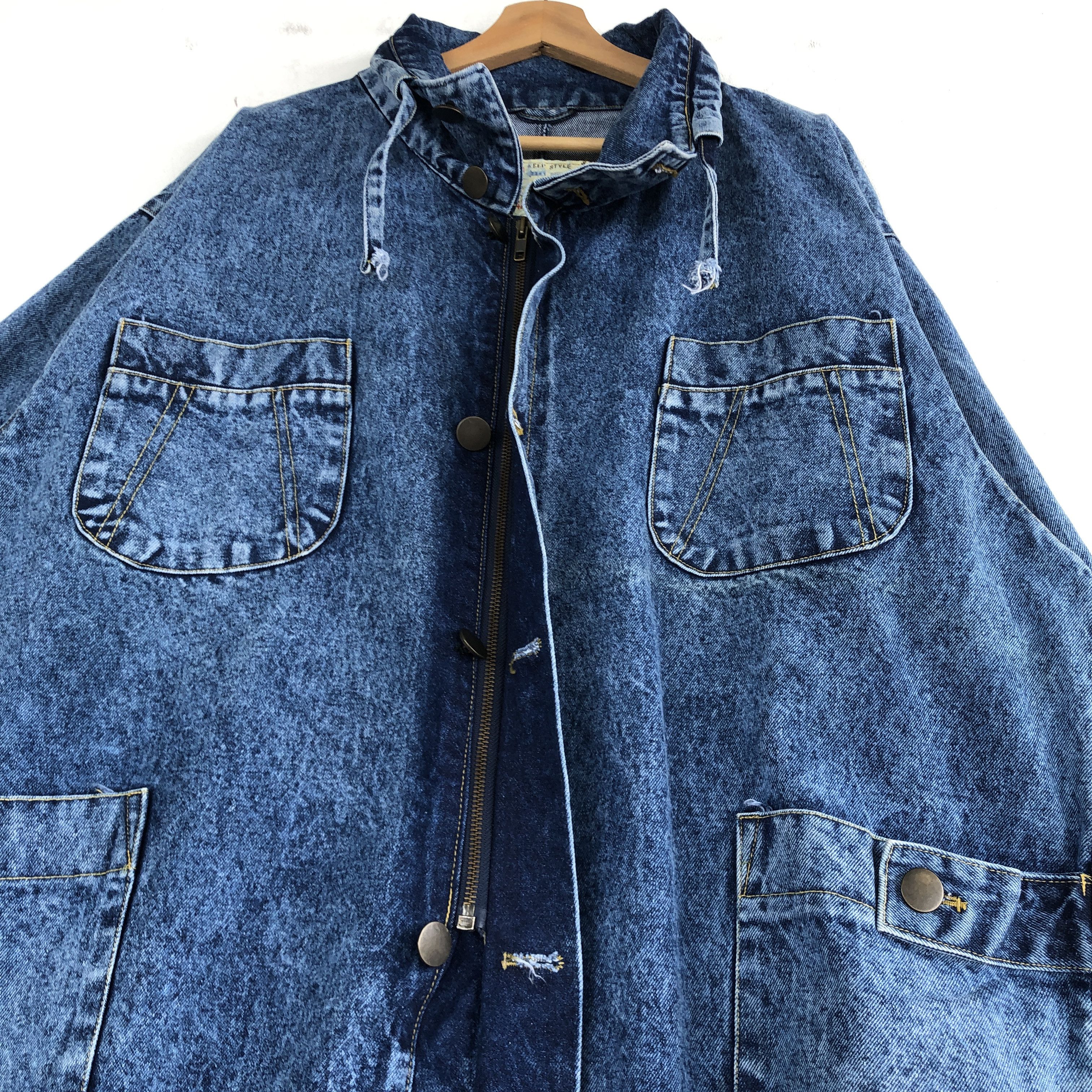 Japanese Brand × Vintage MUW Co Jeans Jacket Trench Jeans Jacket Worker Jacket Size US XL / EU 56 / 4 - 13 Thumbnail