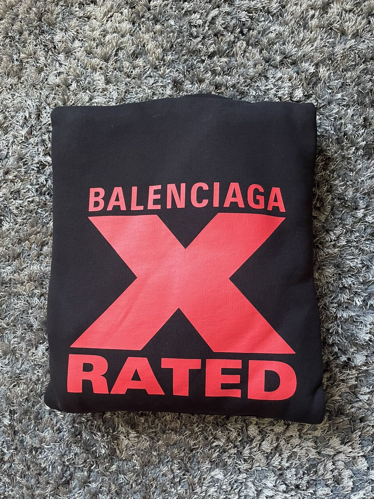 Balenciaga BALENCIAGA X-RATED Hoodie Black | Grailed