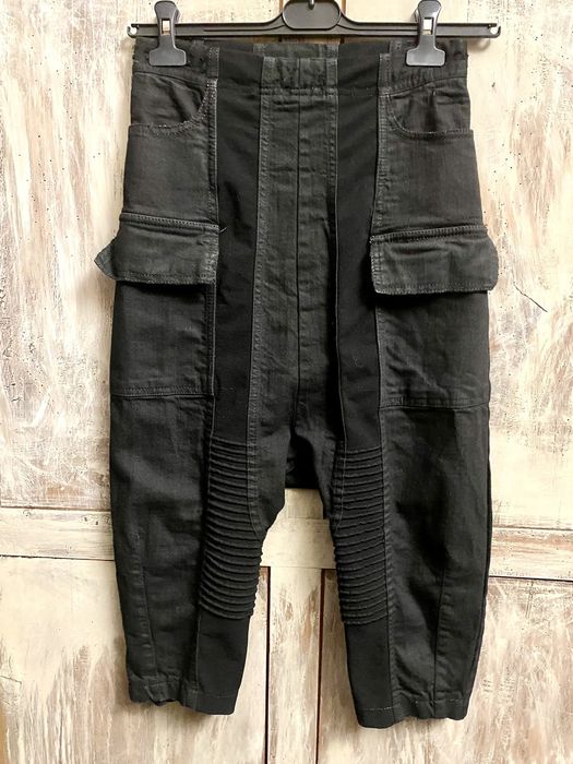 Rick Owens Rick Owens drkshdw cropped harem denim pants XS black