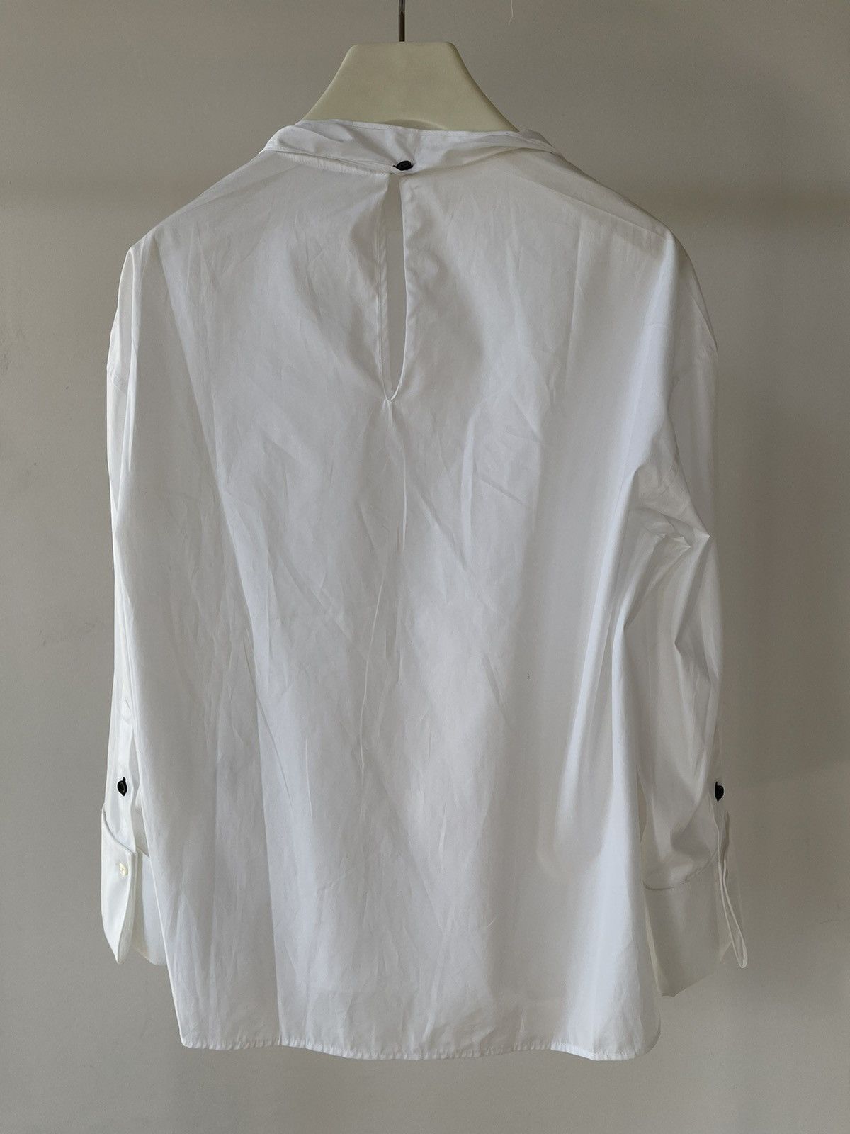 Celine Céline by Phoebe Philo White Blouse With Bow Size 38 Size S / US 4 / IT 40 - 2 Thumbnail