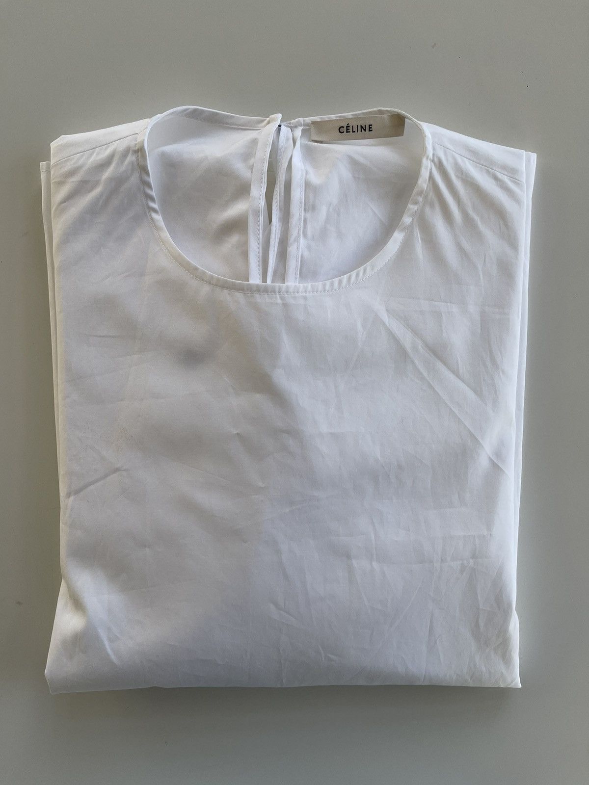 Celine Céline by Phoebe Philo White Blouse With Bow Size 38 Size S / US 4 / IT 40 - 4 Thumbnail