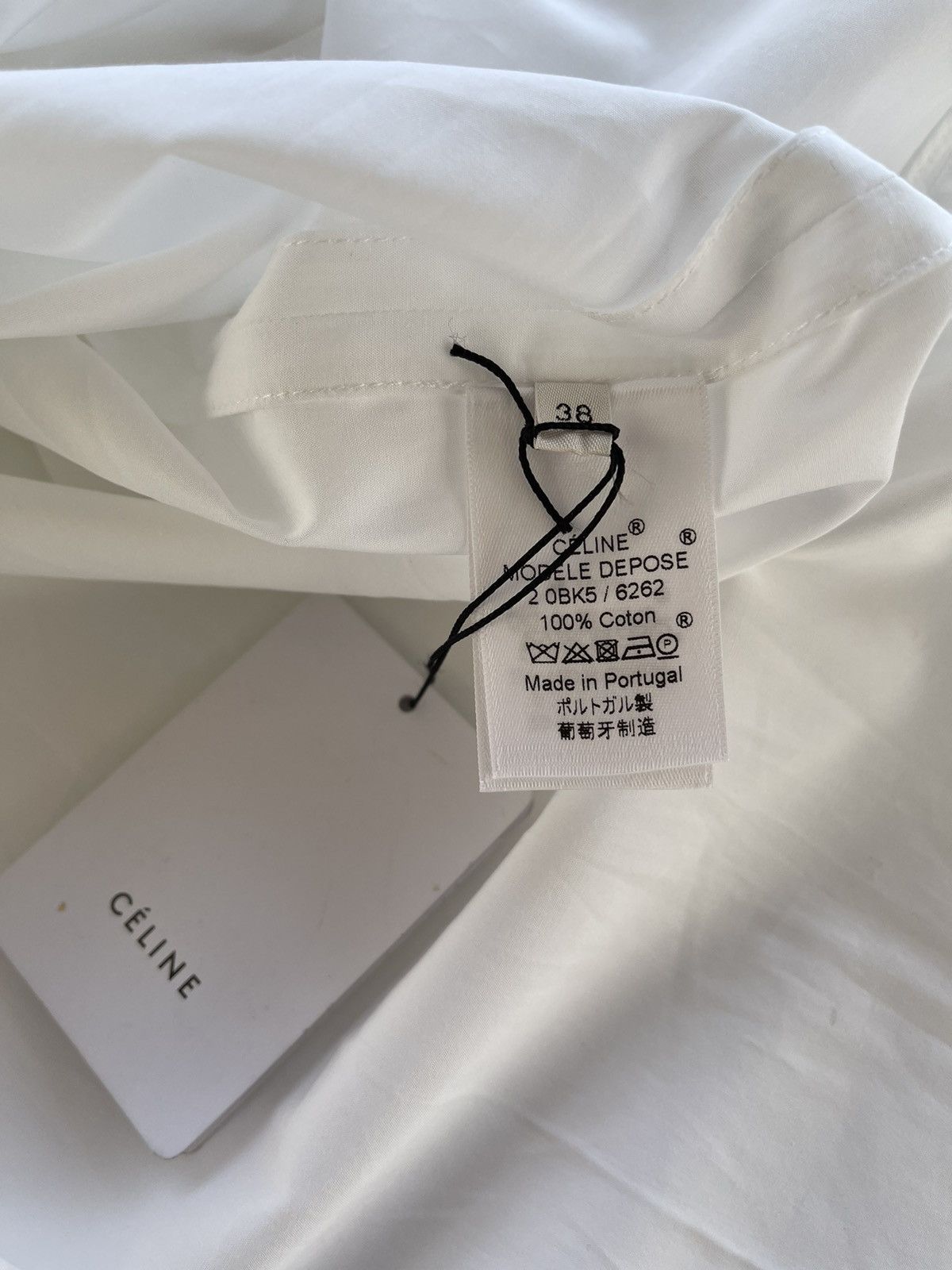 Celine Céline by Phoebe Philo White Blouse With Bow Size 38 Size S / US 4 / IT 40 - 7 Thumbnail