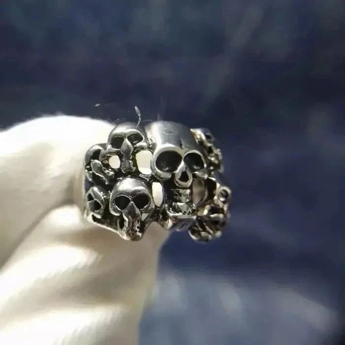 Custom Vintage Skull Ring Open Rings Adjustable Size | Grailed