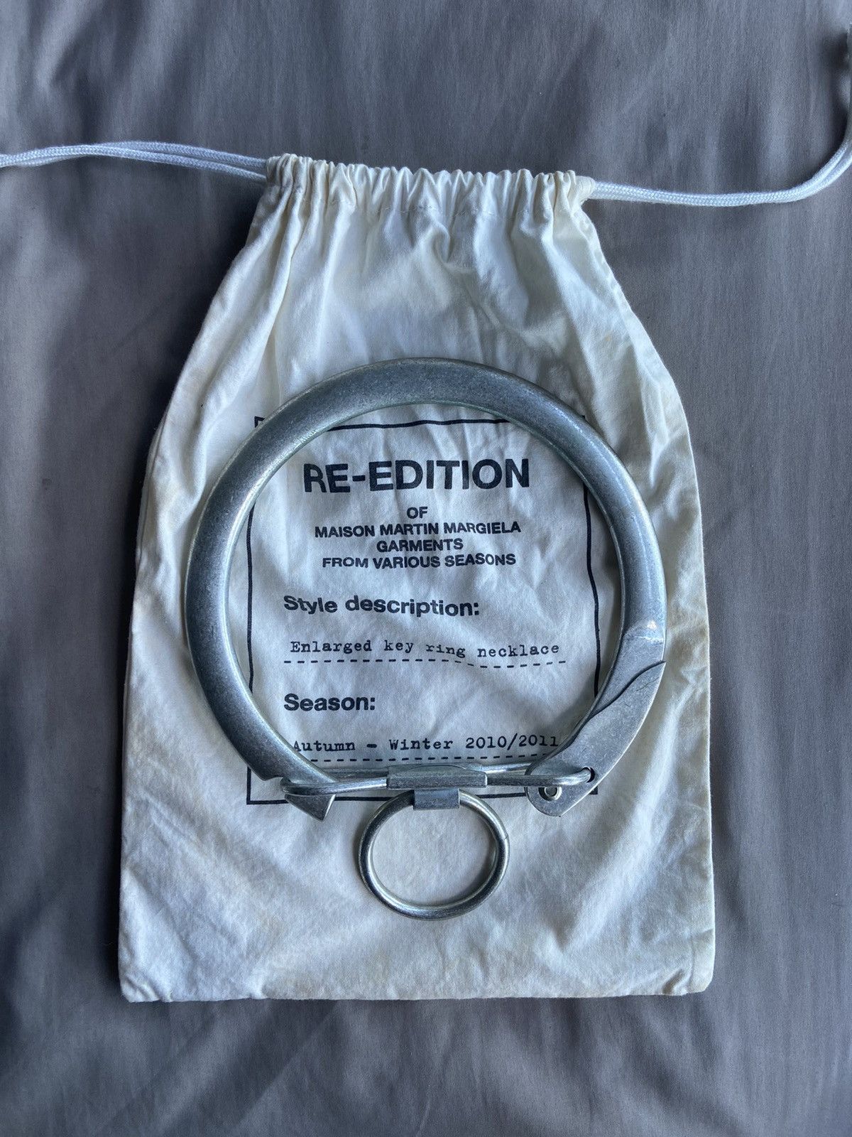 H&M × Maison Margiela Enlarged Key Ring Necklace | Grailed