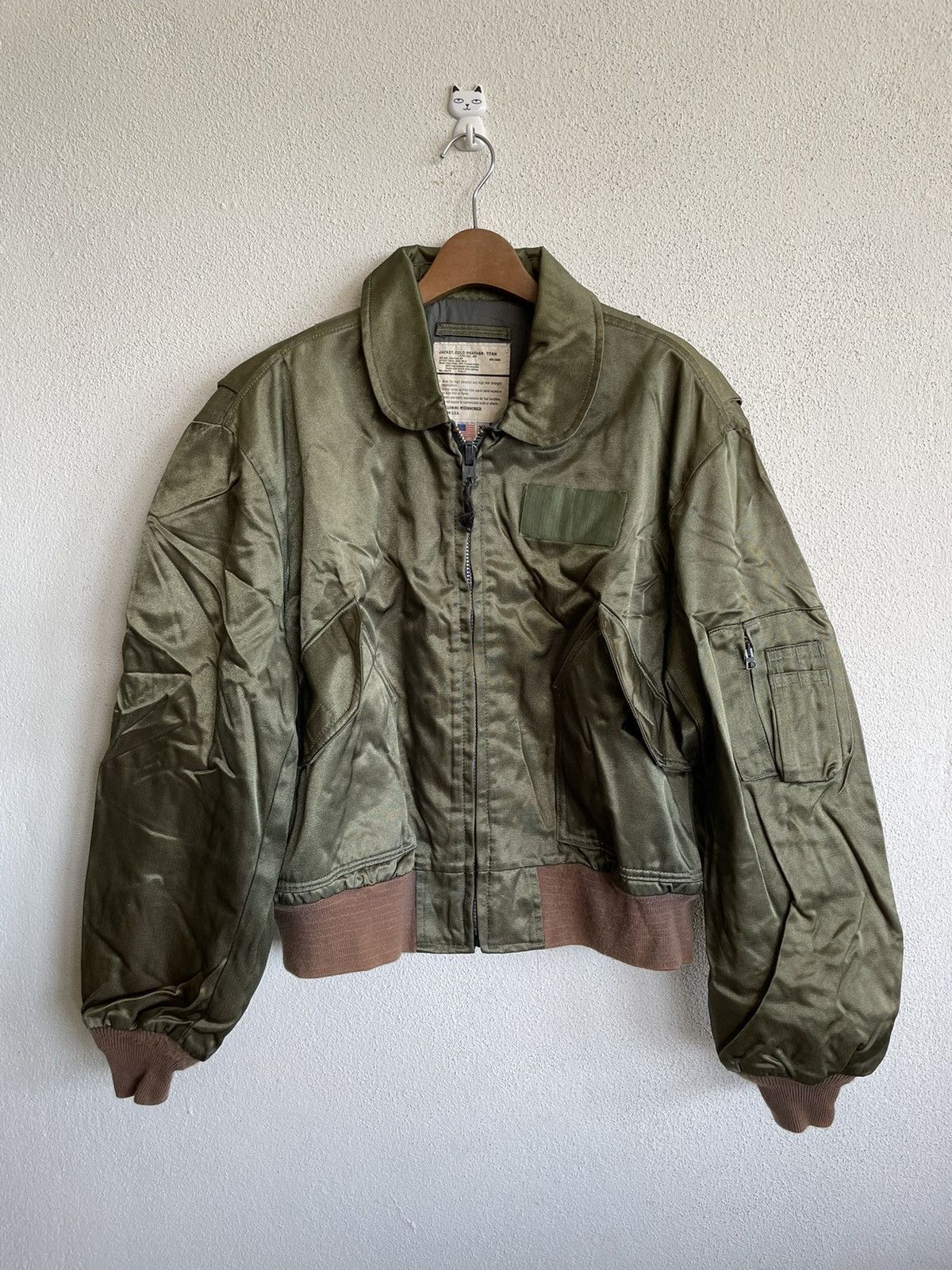 Vintage Vintage Titan Bombers Satin Air force Jacket made in USA | Grailed