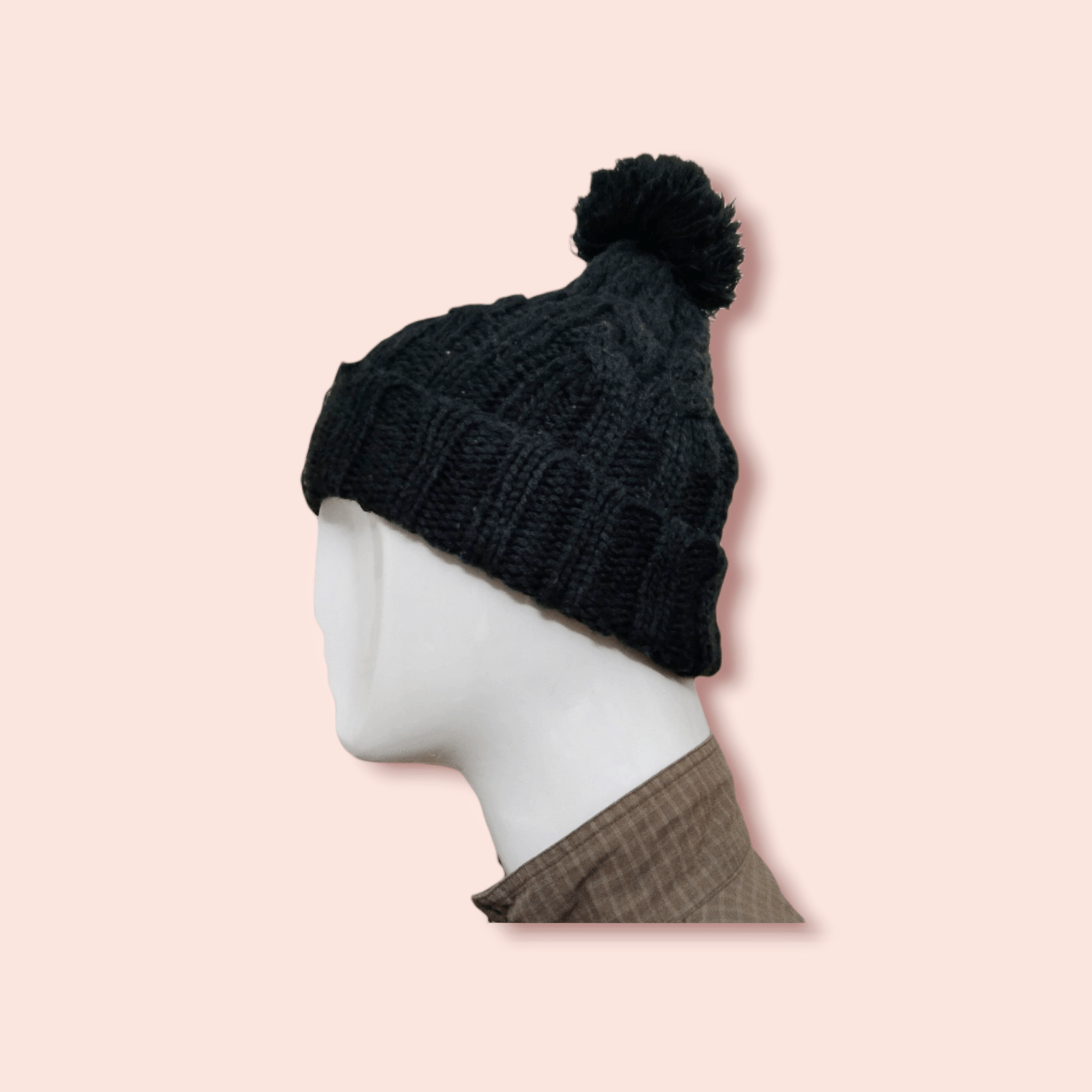 Harris Tweed × Japanese Brand HARRIS TWEED X CLOSSHI COLOURED CABLE KNIT BEANIE Size ONE SIZE - 3 Thumbnail