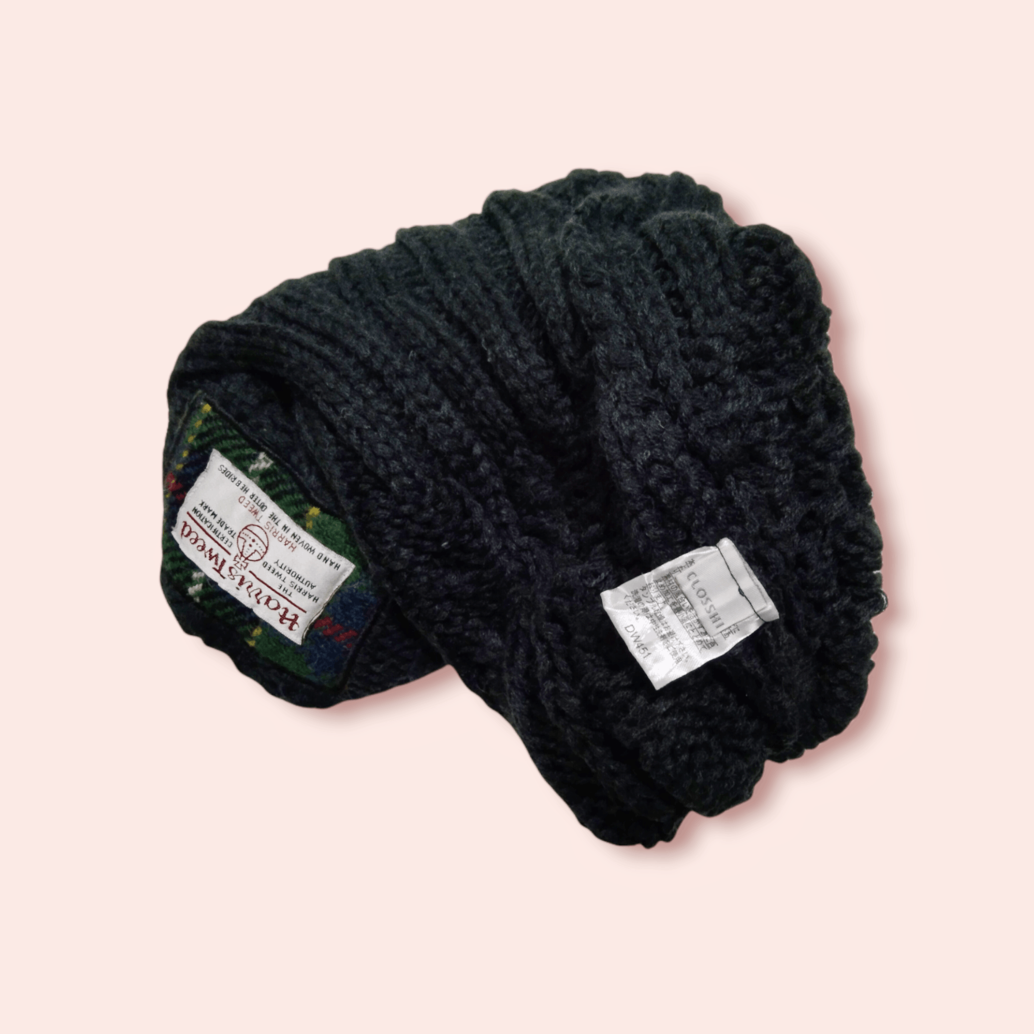 Harris Tweed × Japanese Brand HARRIS TWEED X CLOSSHI COLOURED CABLE KNIT BEANIE Size ONE SIZE - 8 Thumbnail