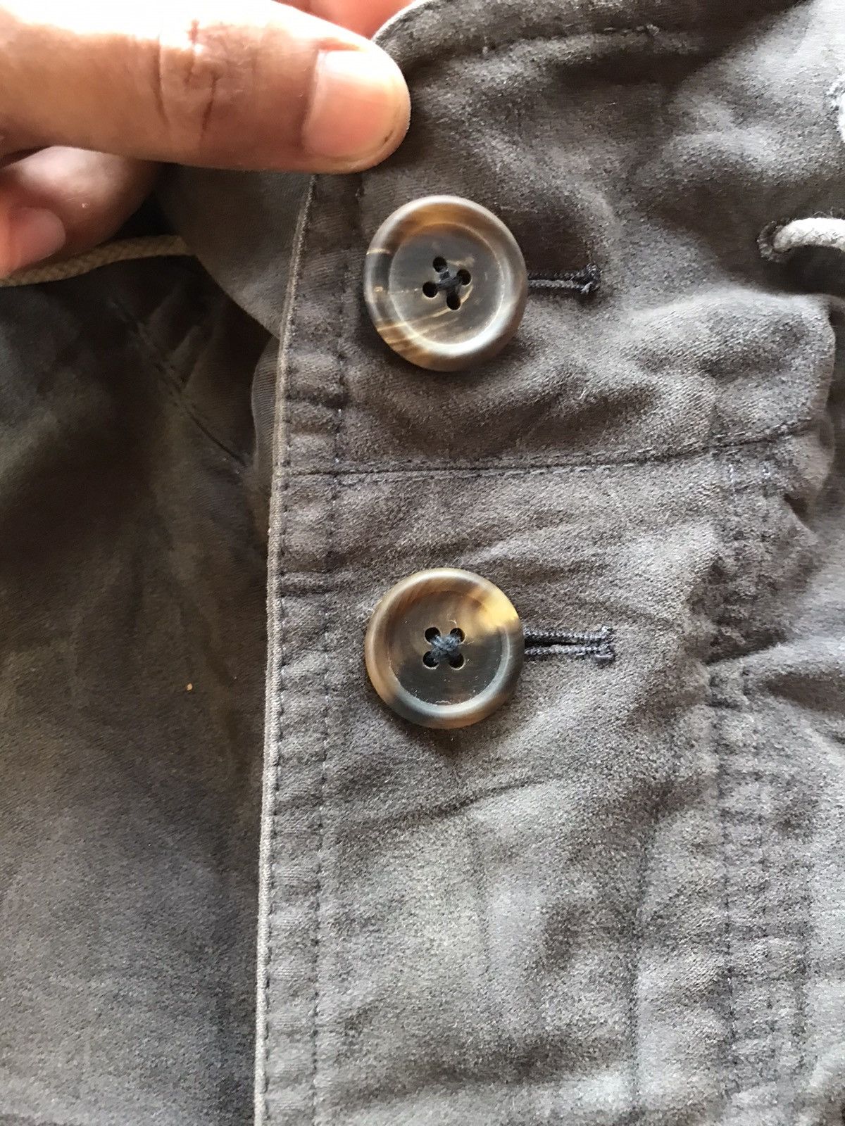 Marc Jacobs MARC JACOBS Distressed Washed Field Jacket Hooded Parka Coat Size US S / EU 44-46 / 1 - 5 Thumbnail