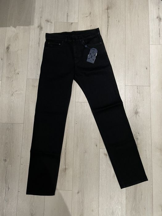 Louis Vuitton Louis Vuitton Classic Denim Monogram Denim Black Jeans ...