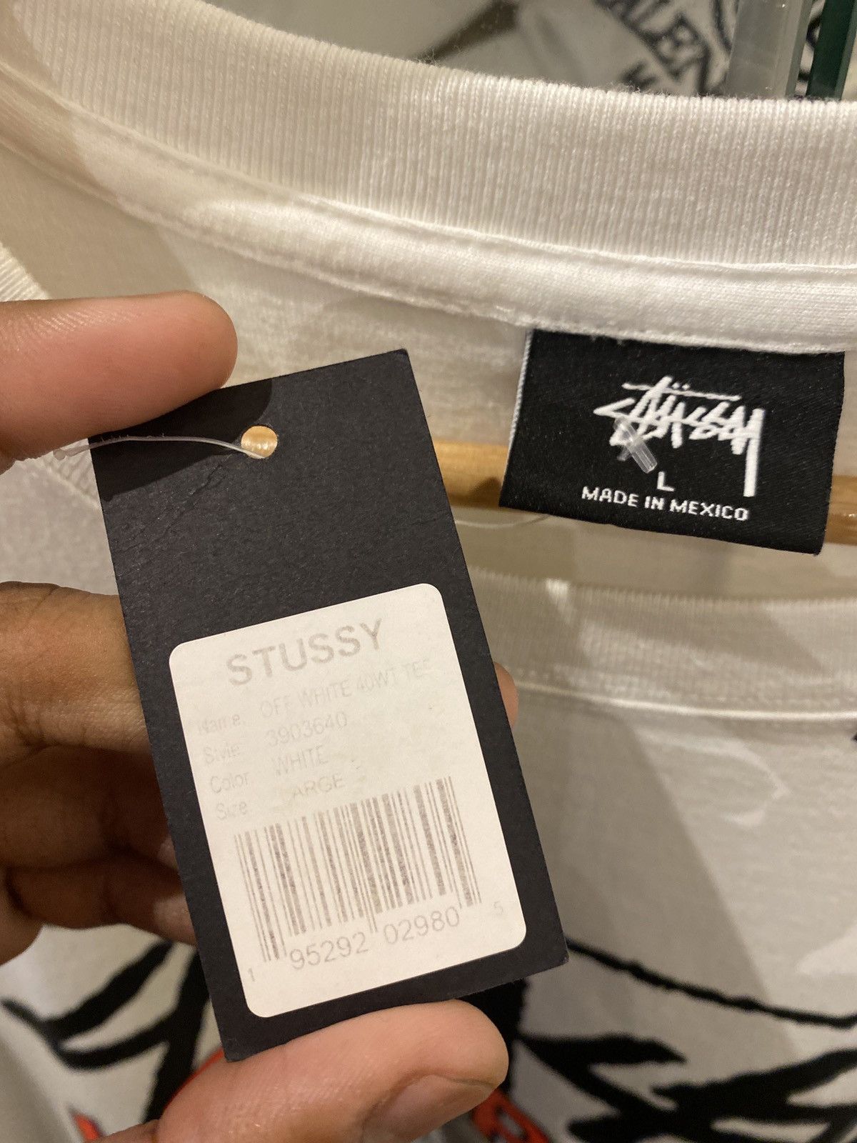 Stussy × Virgil Abloh Rare Exclusive Stussy X Off White Virgil Abloh Tee Size US L / EU 52-54 / 3 - 4 Thumbnail