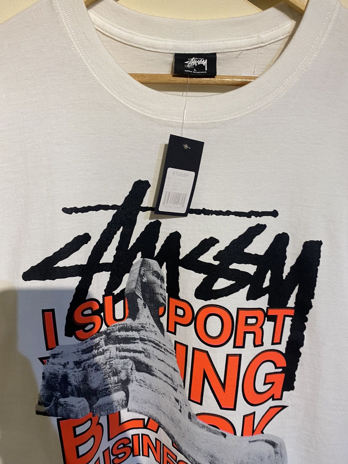 Stussy × Virgil Abloh Rare Exclusive Stussy X Off White Virgil Abloh Tee Size US L / EU 52-54 / 3 - 3 Thumbnail