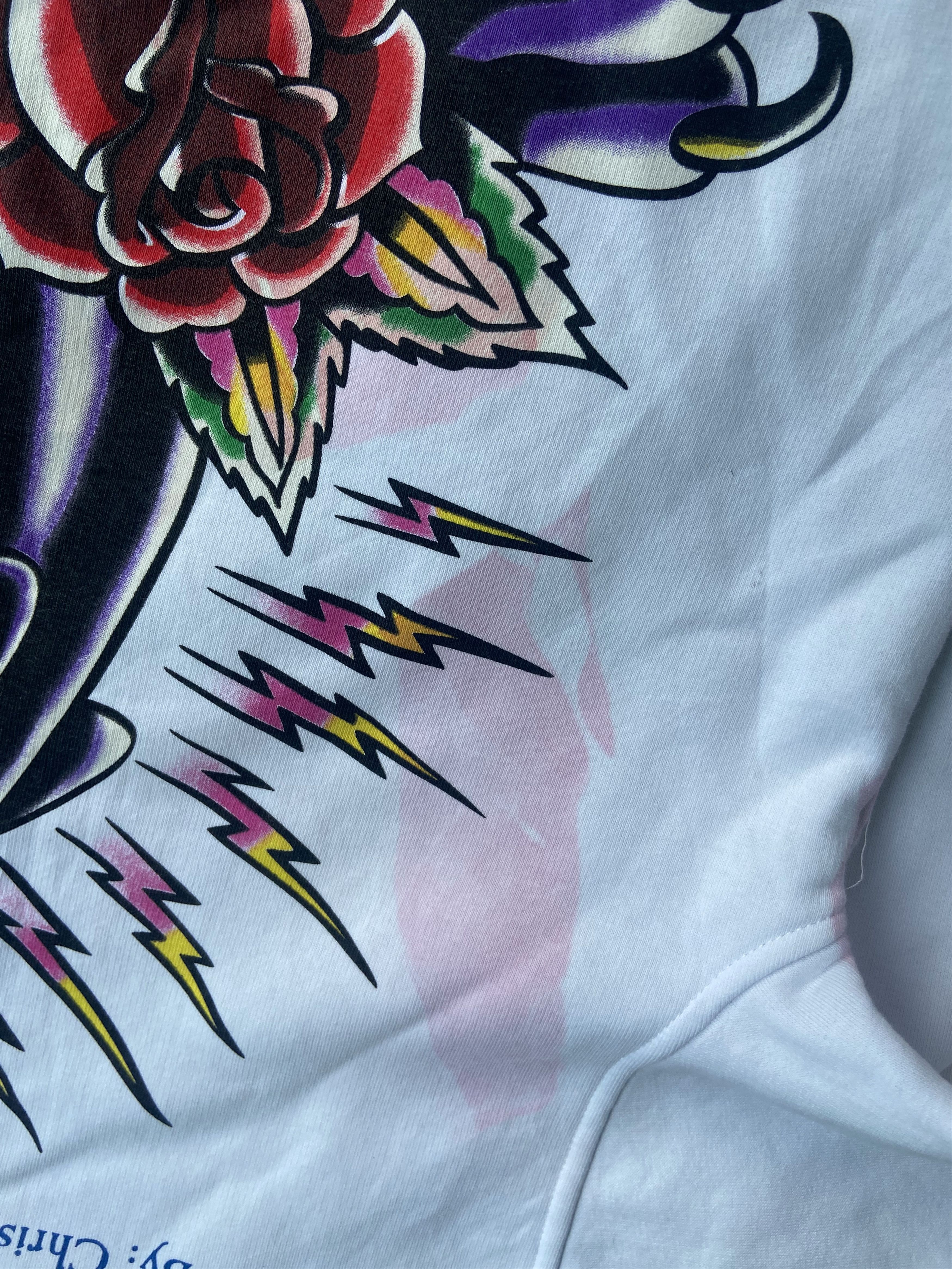 Christian Audigier Vintage Ed Hardy Zip Up Hoodie Size US L / EU 52-54 / 3 - 9 Thumbnail