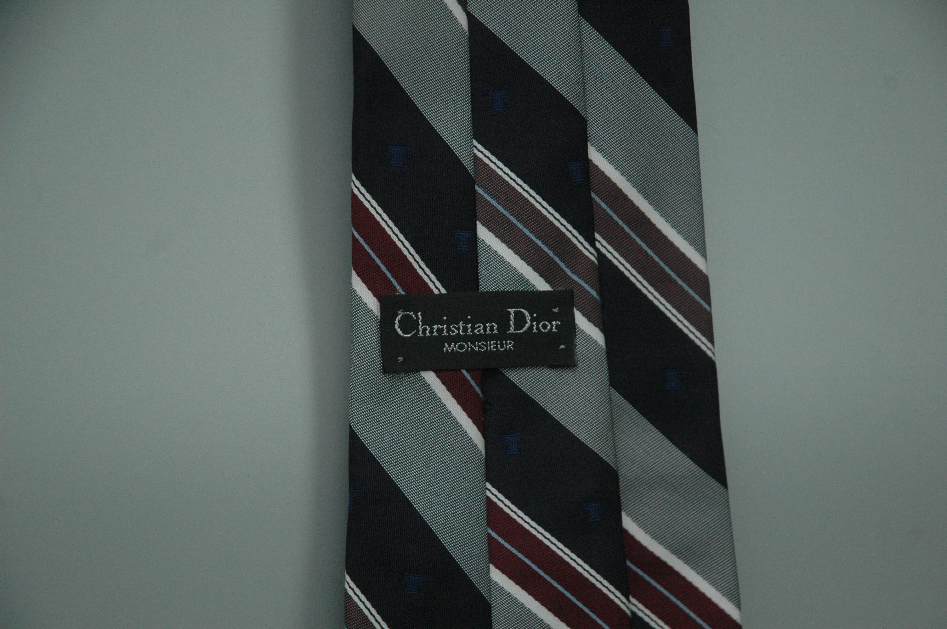 Christian Dior Monsieur Christian Dior Monsieur Silk Tie Luxury Size ONE SIZE - 4 Thumbnail