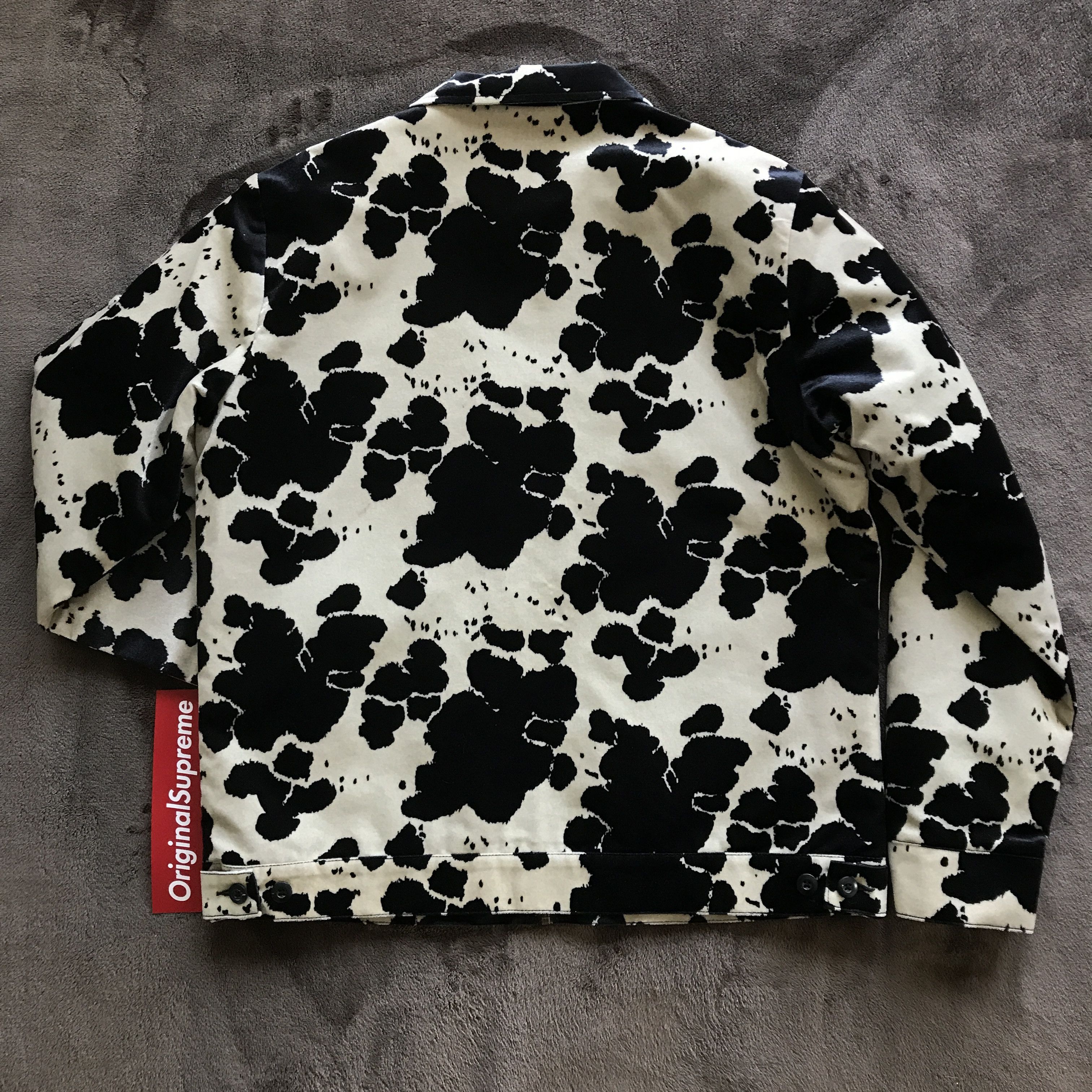 Supreme Supreme Velveteen Work Jacket in Cow Print | Grailed