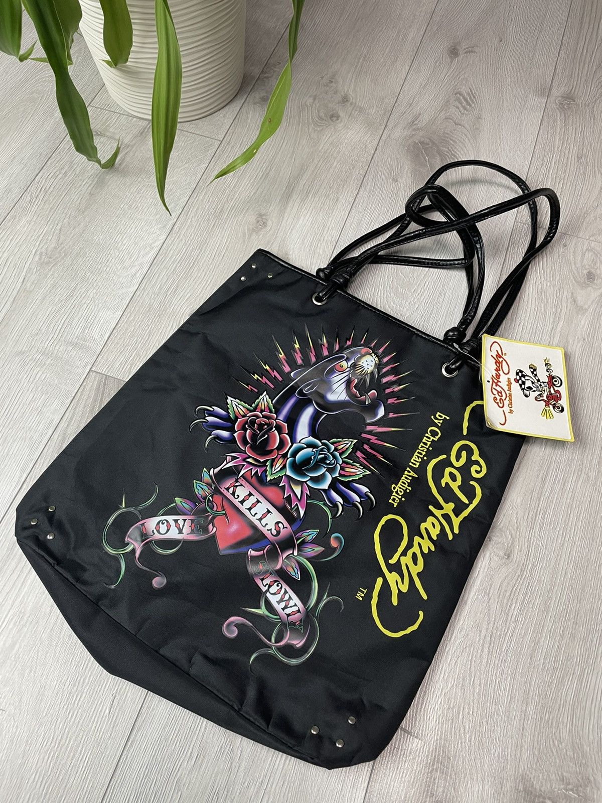 Christian Audigier × Ed Hardy × Vintage Rare Ed Hardy Vintage Shoulder Bag Size ONE SIZE - 1 Thumbnail