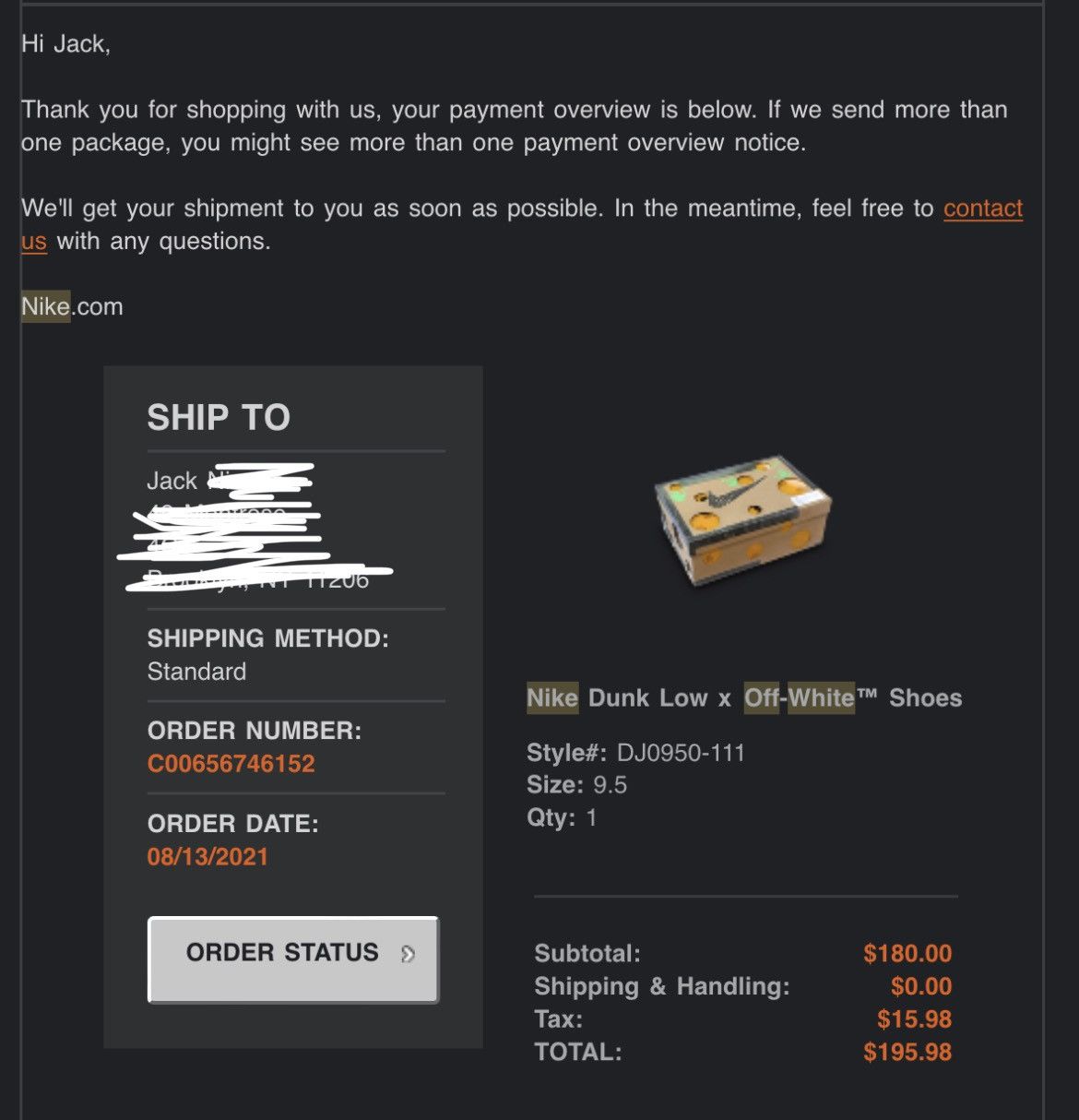 Off-White X Nike Dunk Low, Lot 16 of 50