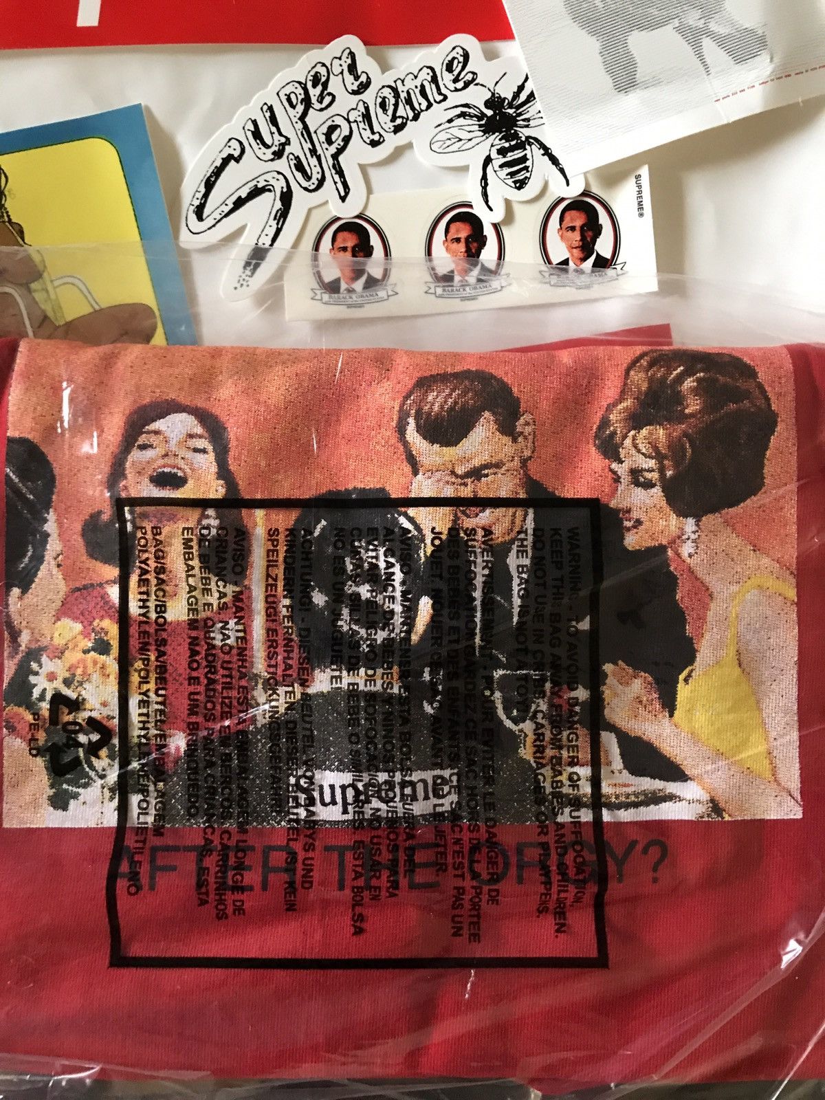 Supreme Red Orgy Tee Grailed