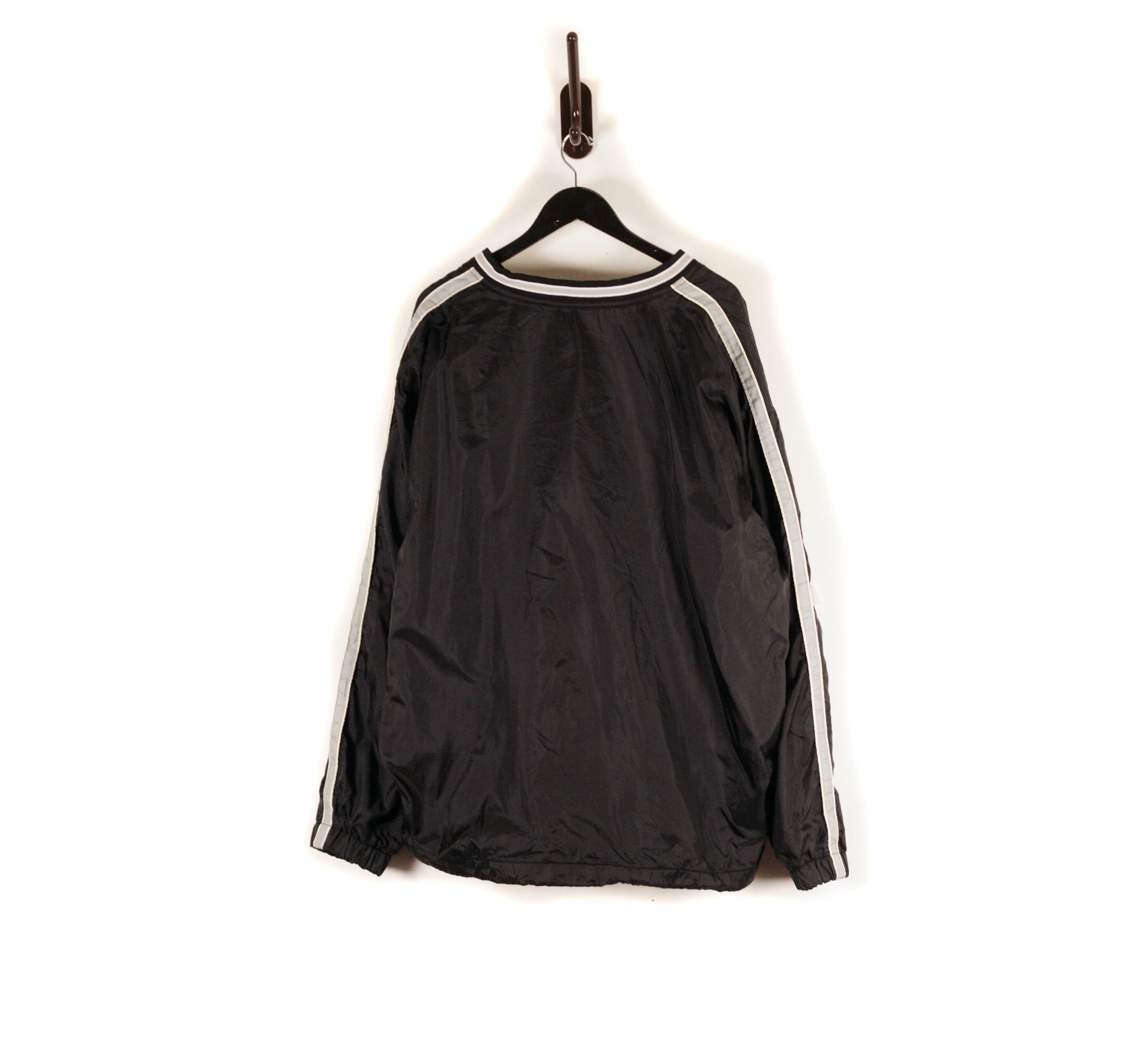 Steve And Barrys × Vintage Stripe Sleeve Nylon Pullover Jacket Hip Hop Streetwear 2XL Size US XXL / EU 58 / 5 - 8 Thumbnail