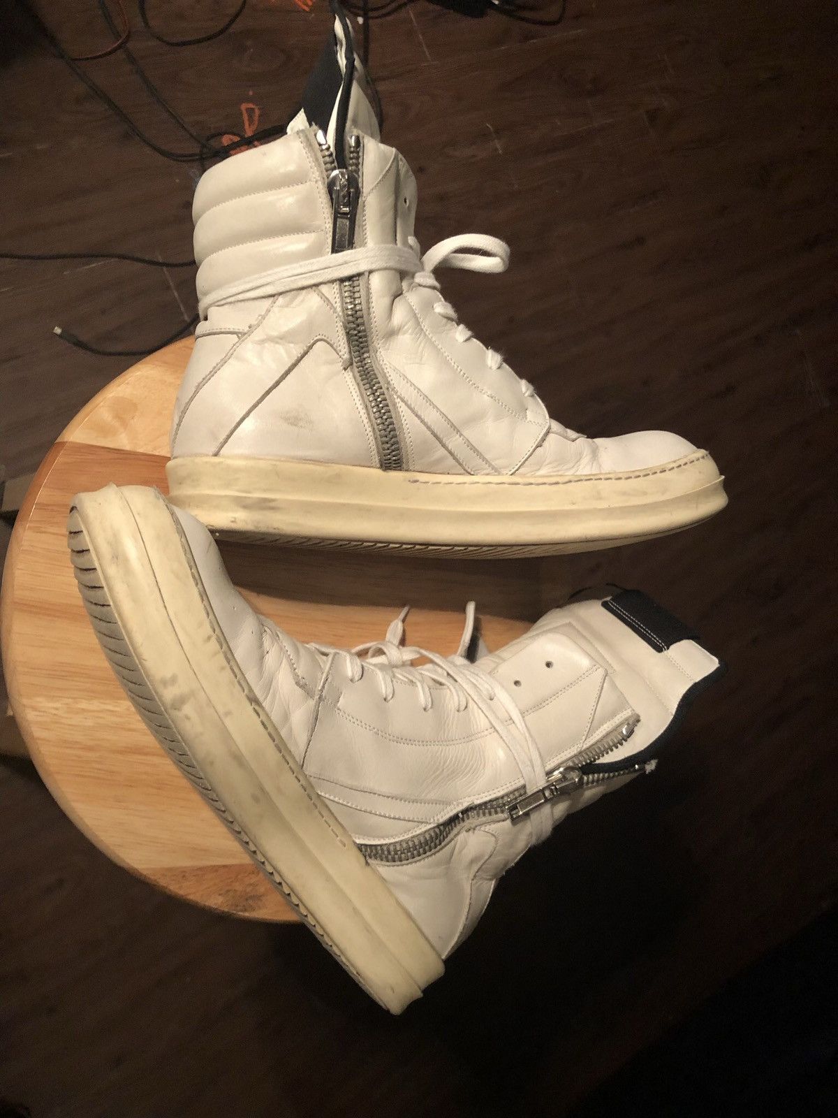 Rick Owens Milk Geobaskets Size US 9 / EU 42 - 6 Thumbnail