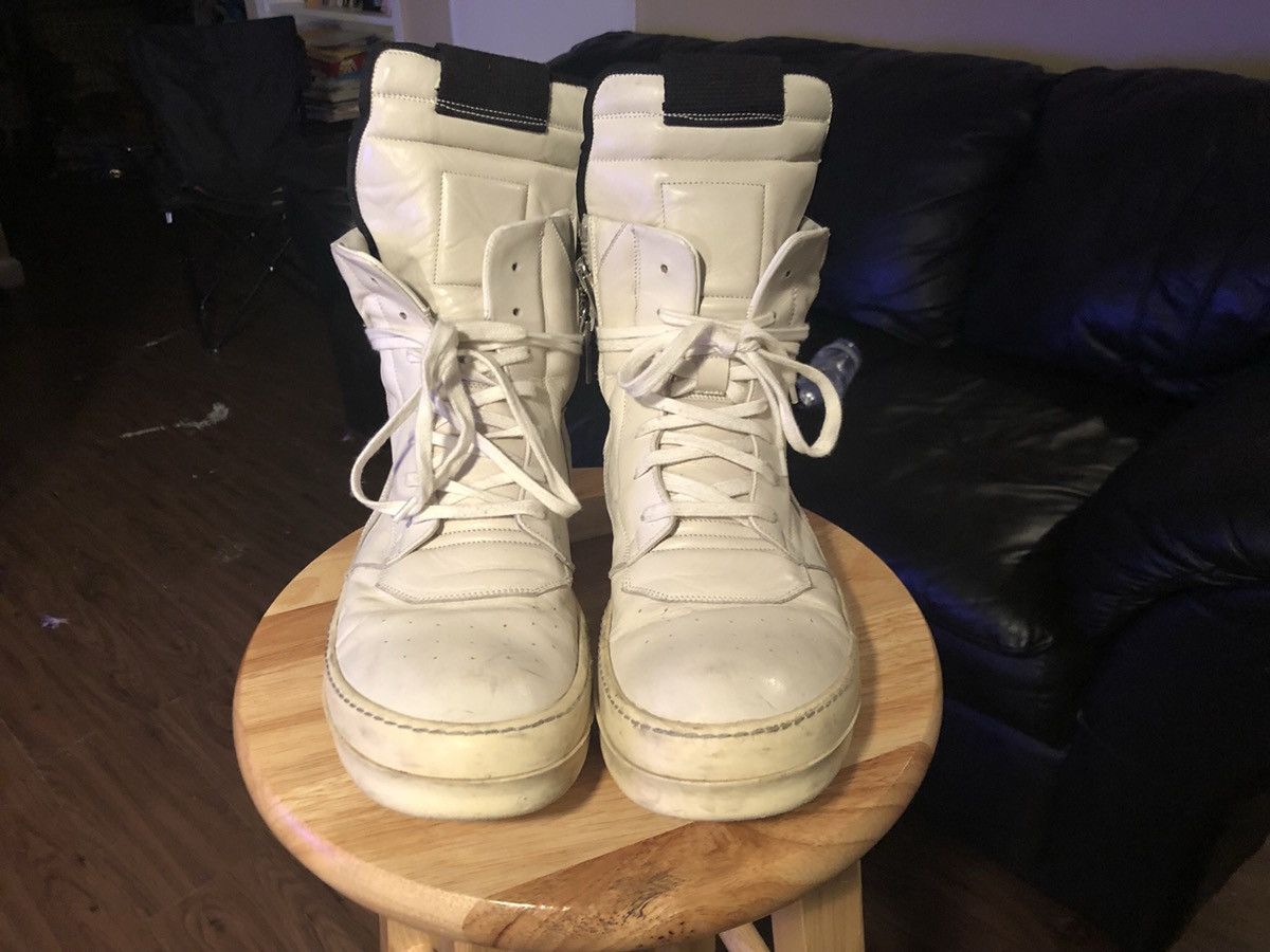 Rick Owens Milk Geobaskets Size US 9 / EU 42 - 3 Thumbnail
