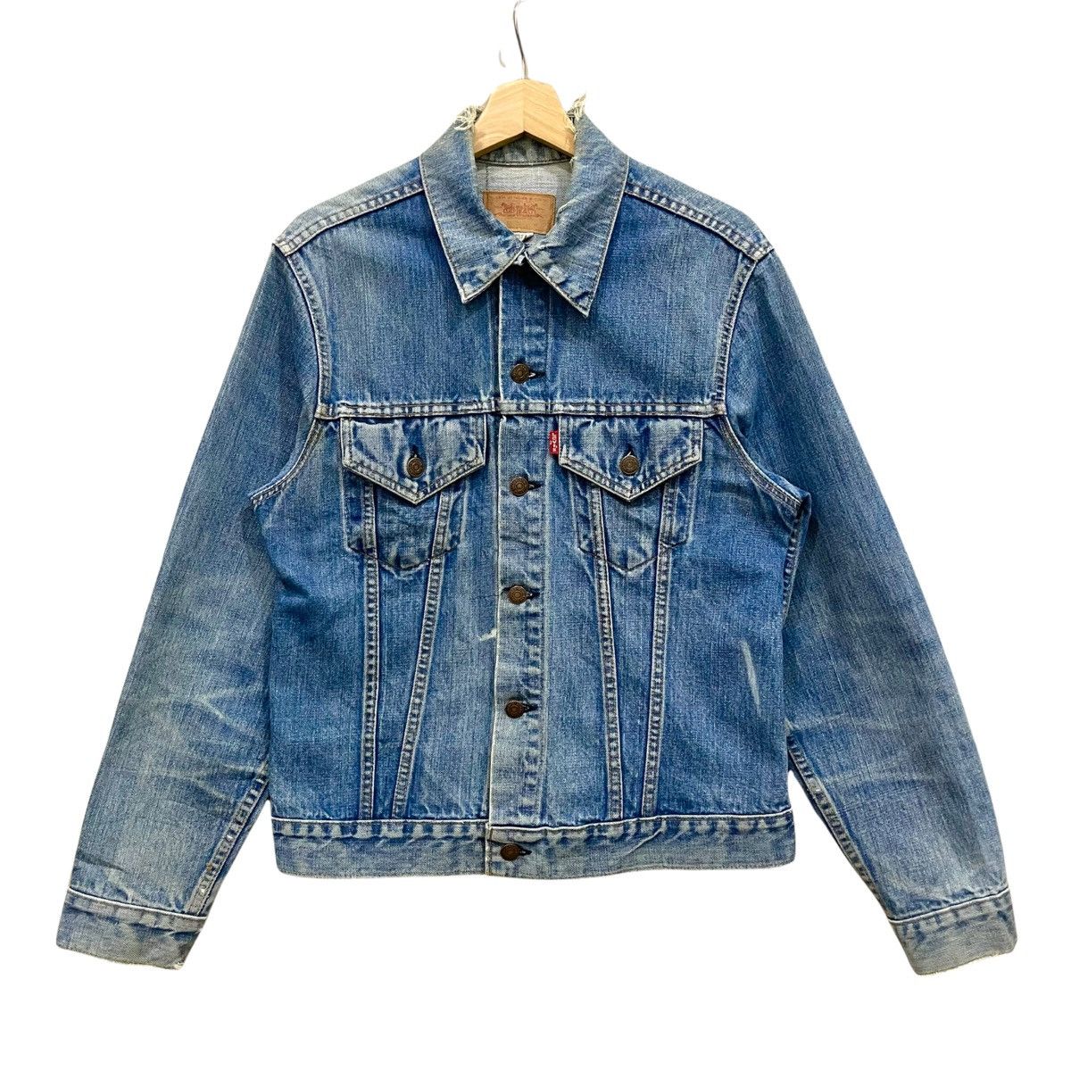 Levi's × Levi's Vintage Clothing Vintage!! Levis Strauss & Co Distressed Denim Jacket Size US M / EU 48-50 / 2 - 2 Thumbnail