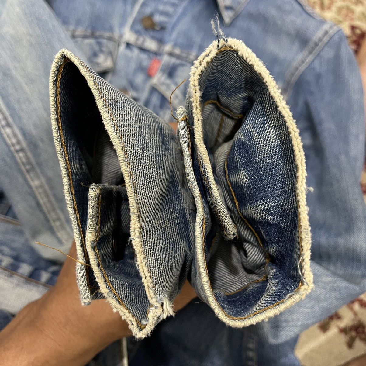 Levi's × Levi's Vintage Clothing Vintage!! Levis Strauss & Co Distressed Denim Jacket Size US M / EU 48-50 / 2 - 14 Thumbnail