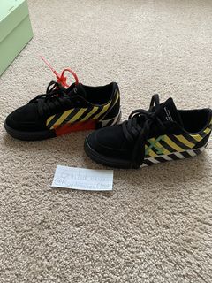 Off white vulc hotsell low black yellow green