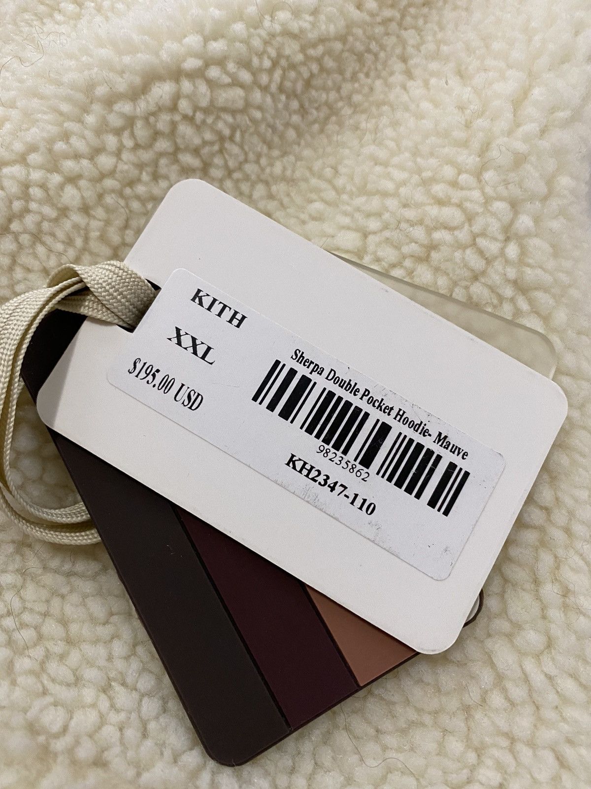 Kith Kith Sherpa Double Pocket Hoodie (Mauve) Size US XXL / EU 58 / 5 - 3 Thumbnail