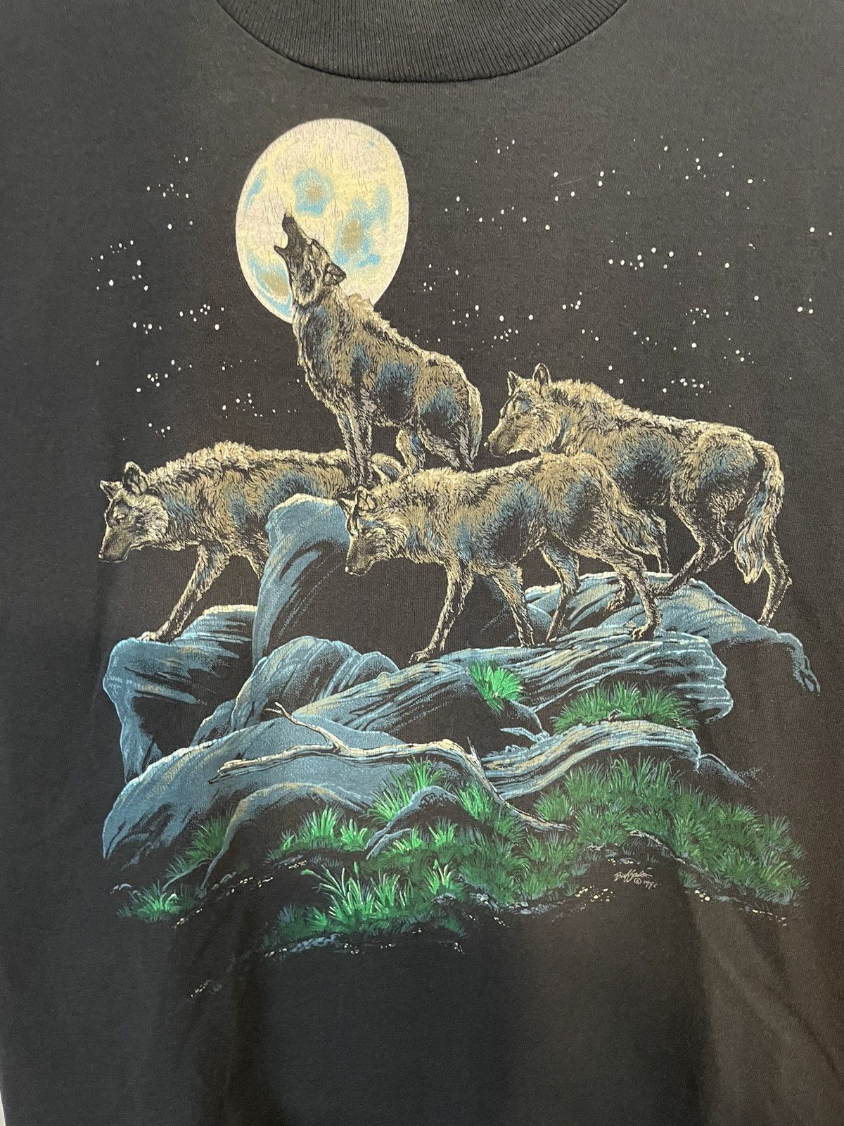 Other Vintage Wolf Screen Stars Best Single Stitch T Size US M / EU 48-50 / 2 - 2 Thumbnail