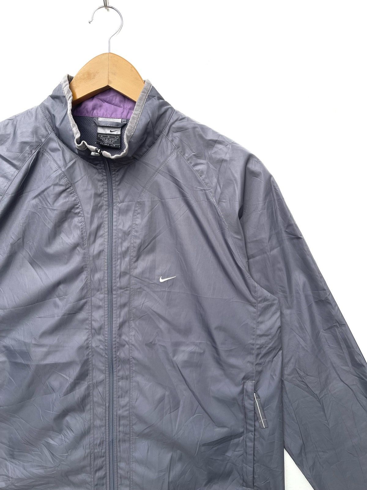 Nike Nike Swoosh Small Logo Zipper Windbreaker Jacket | M | Size US M / EU 48-50 / 2 - 2 Thumbnail