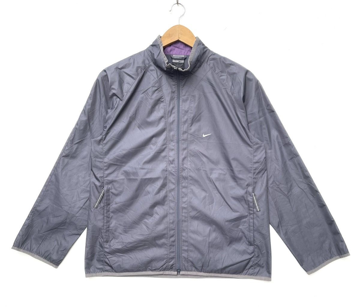 Nike Nike Swoosh Small Logo Zipper Windbreaker Jacket | M | Size US M / EU 48-50 / 2 - 1 Thumbnail