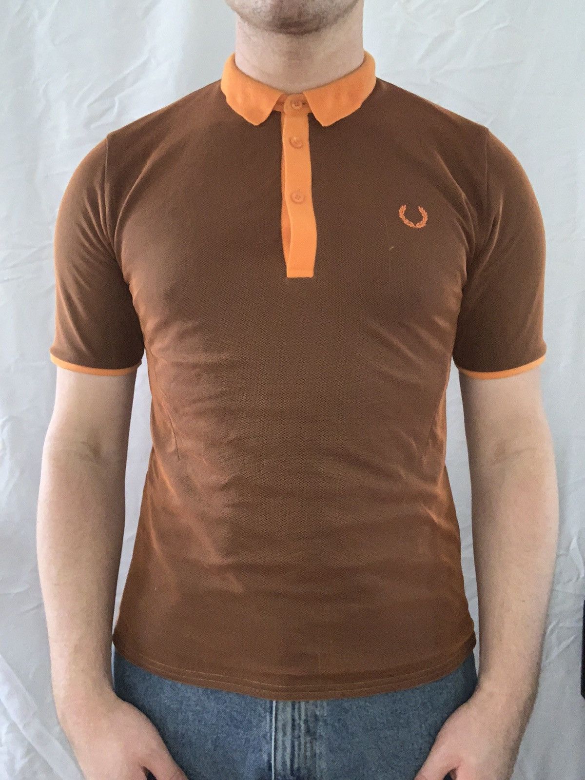 Mesh Overlay Polo Shirt