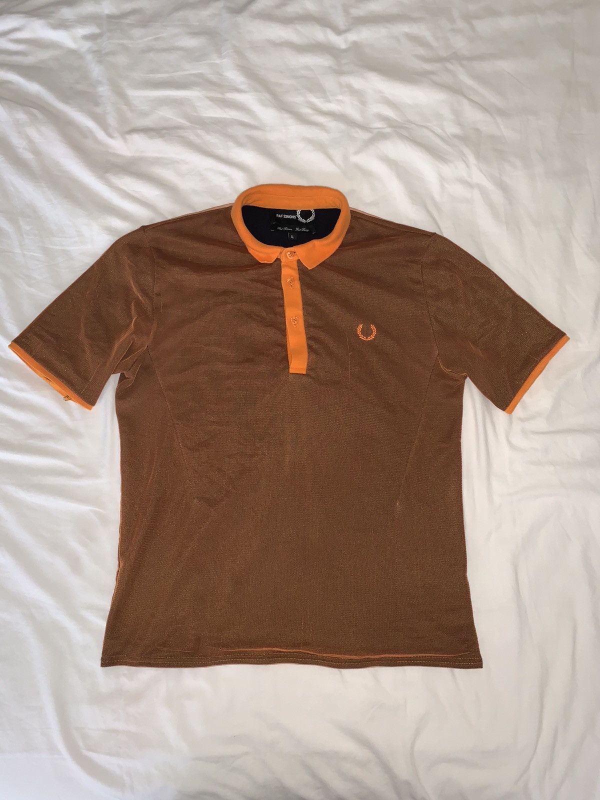 Fred Perry × Raf Simons Mesh Overlay Polo Shirt Size US L / EU 52-54 / 3 - 2 Thumbnail