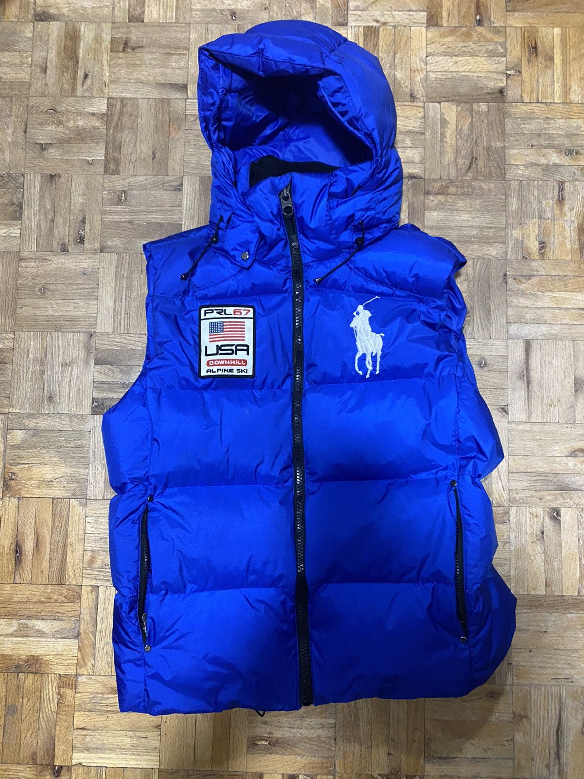 Polo Ralph Lauren Polo Ralph Lauren Down Filled Puffer Vest Big Pony Blue Grailed