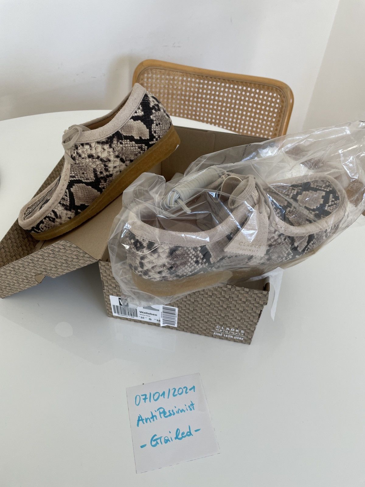 Clark’s x Aime Leon Dore Snakeskin wallabee Aime Leon Dore × Clarks ALD/Clark main image 3
