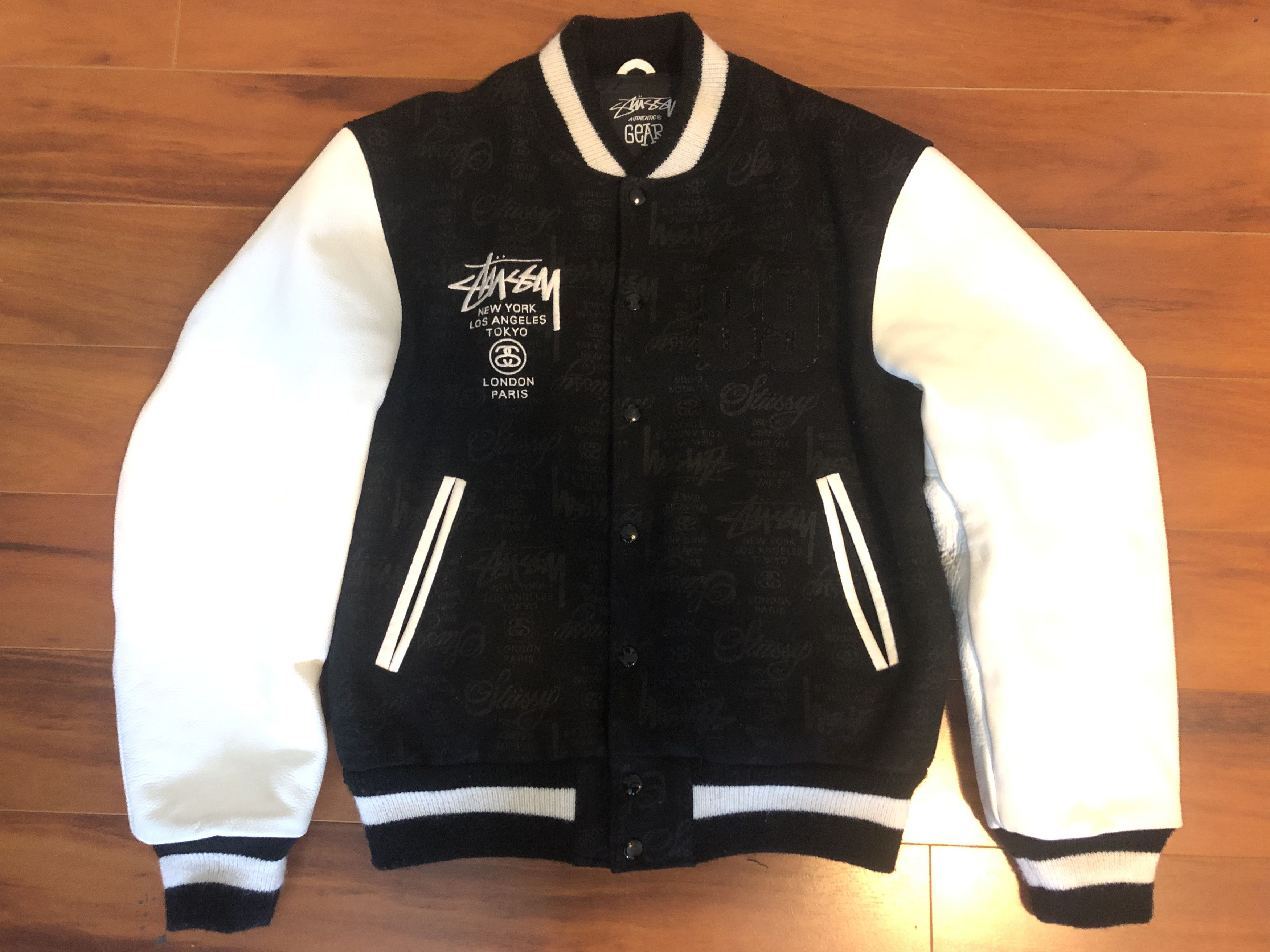 Vintage 2005 Archive Stussy Tribe 25th Anniversary Varsity Jacket 