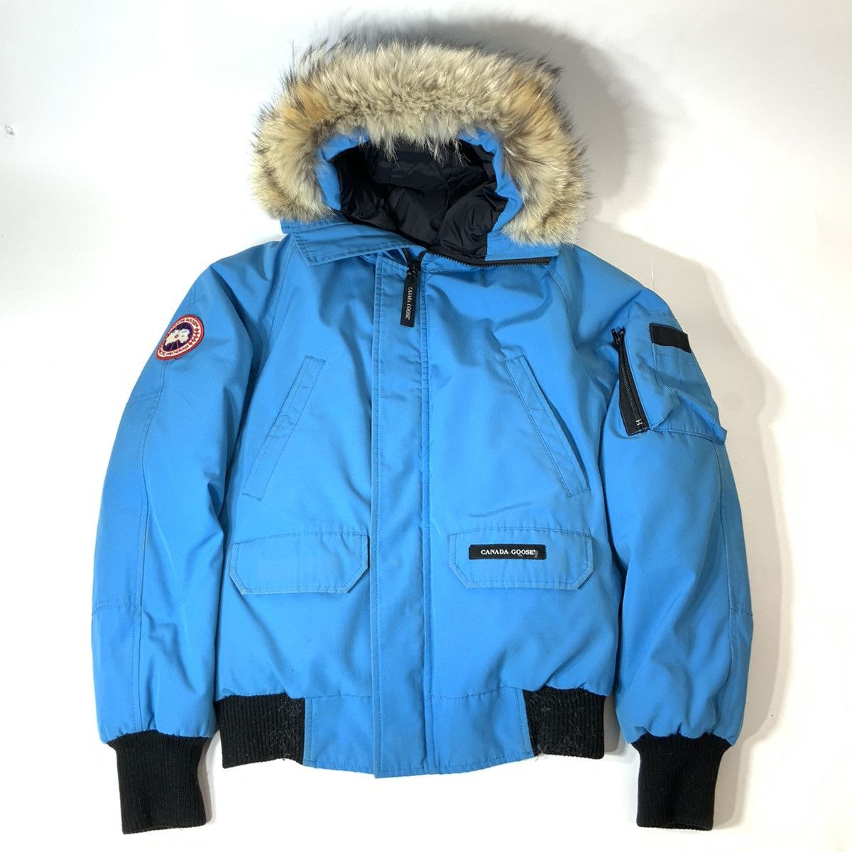 image of Canada Goose Bomber Jacket in Blue, Men's (Size Small)