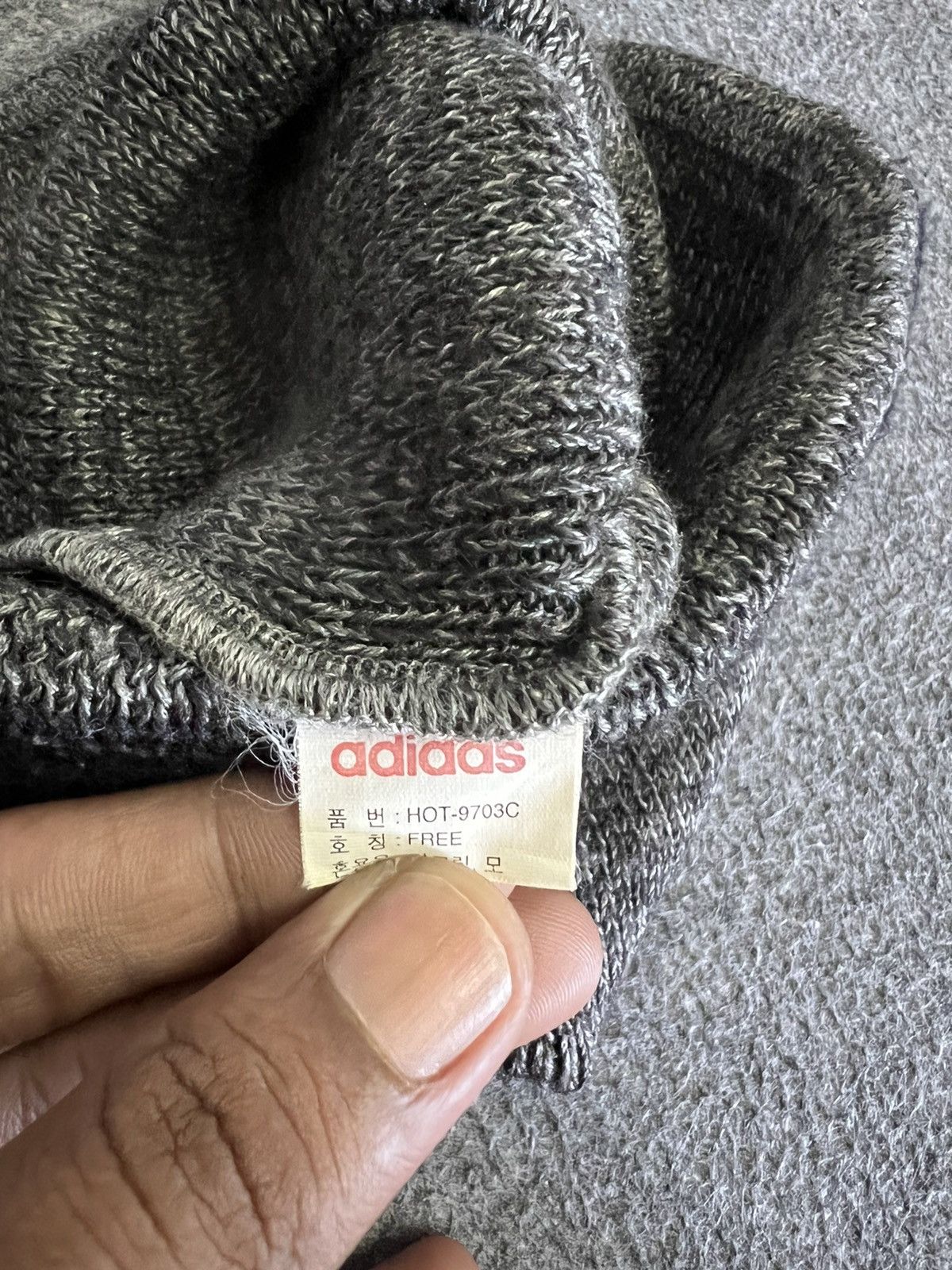 Adidas × Vintage Vintage Adidas Beanie Hat Size ONE SIZE - 3 Thumbnail
