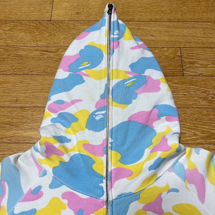 Bape OG Cotton Candy Camo Full Zip Hoodie 2006