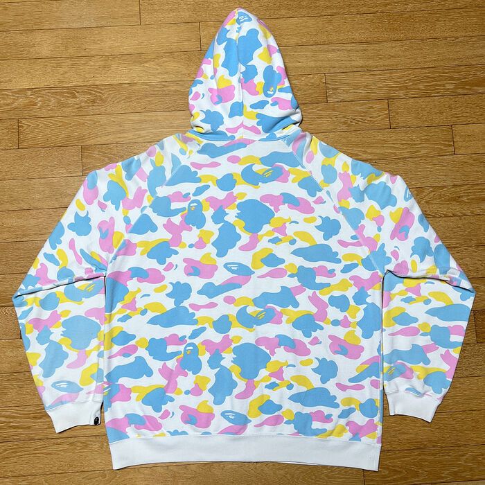 Bape Bape OG Cotton Candy Camo Full Zip Hoodie 2006 Grailed