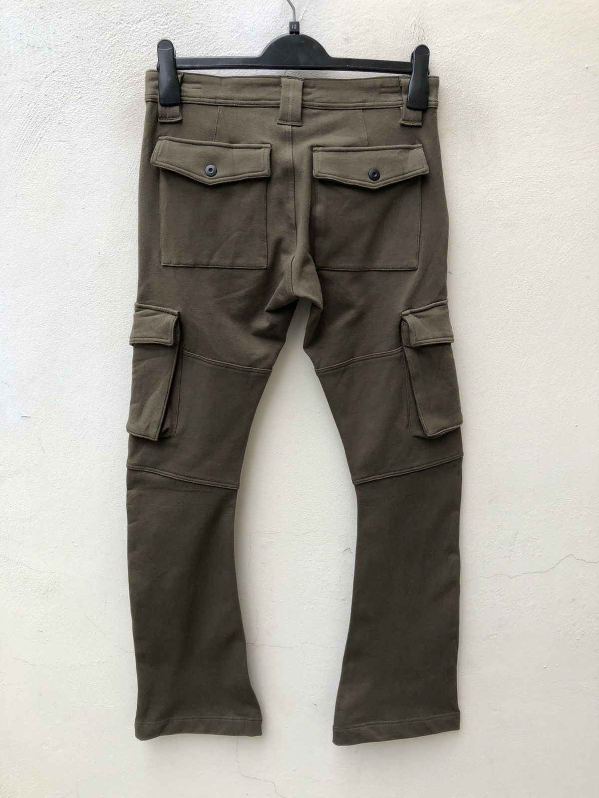 NO ID Japan Brand No ID 8 Pockets Stretch Flare Cargo Trouser Size US 30 / EU 46 - 6 Thumbnail