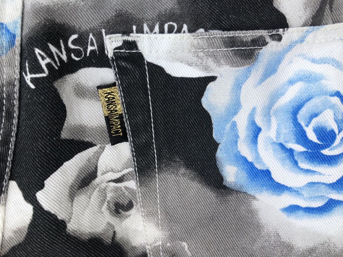 Kansai Yamamoto × Vintage Vintage Kansai Yamamoto Kansai Impact Full Print Flare Pant Size US 31 - 15 Thumbnail
