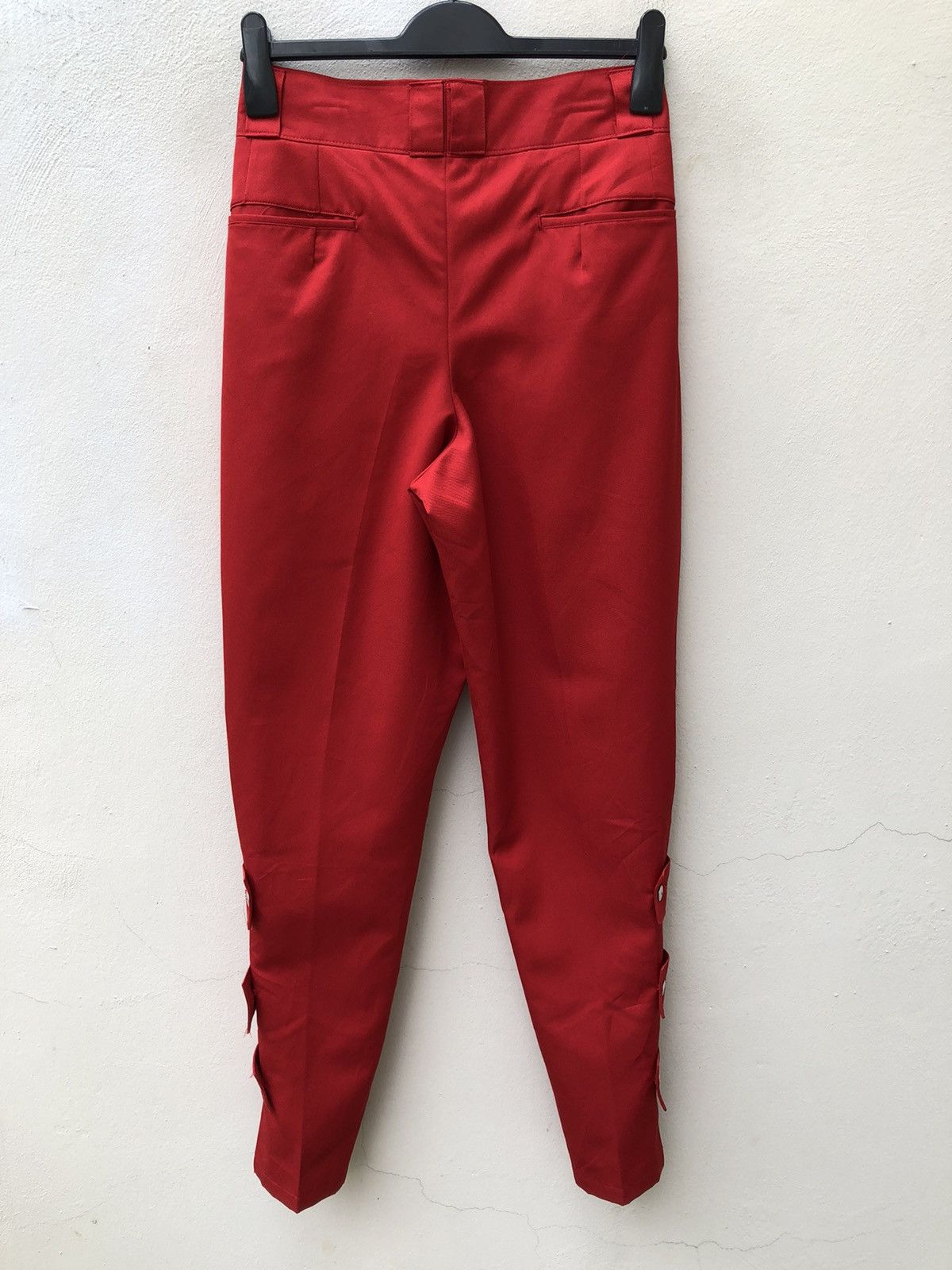 Vintage Vintage 90s METAL BLACK Japan Bondage Red Trouser Pant Size US 28 / EU 44 - 13 Thumbnail