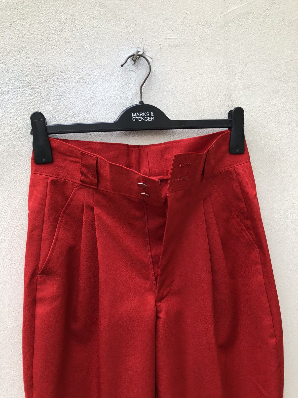 Vintage Vintage 90s METAL BLACK Japan Bondage Red Trouser Pant Size US 28 / EU 44 - 10 Thumbnail