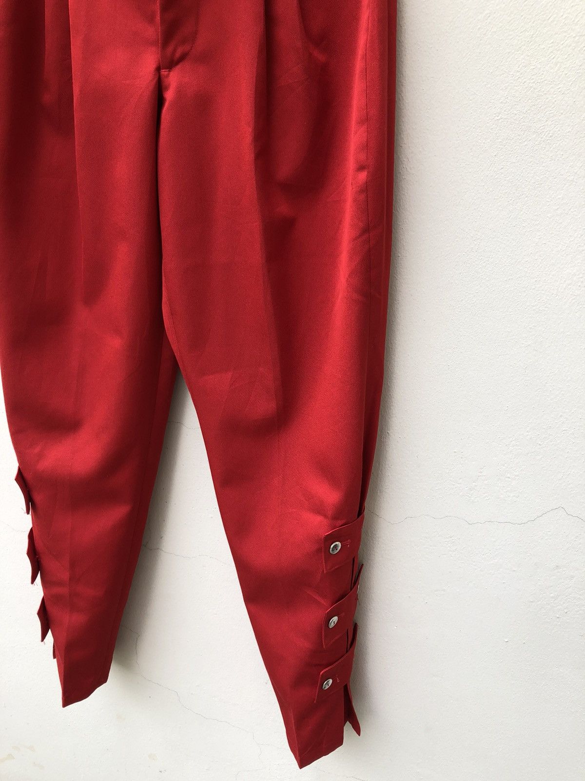 Vintage Vintage 90s METAL BLACK Japan Bondage Red Trouser Pant Size US 28 / EU 44 - 12 Thumbnail