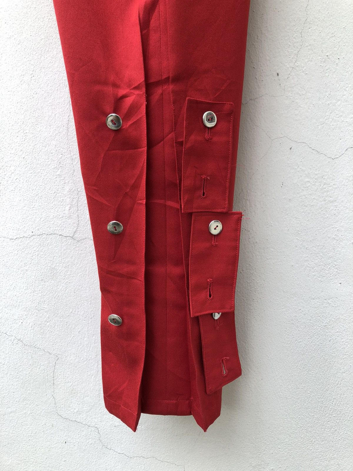Vintage Vintage 90s METAL BLACK Japan Bondage Red Trouser Pant Size US 28 / EU 44 - 18 Thumbnail